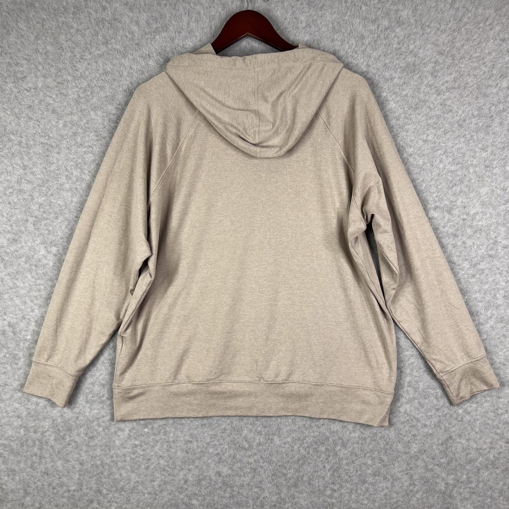 Vuori Heathered Khaki Tan Halo Oversized Hoodie Pullover Size Small - Picture 5 of 12